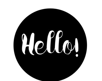 Items similar to hello, Digital Print Wall Art on Etsy