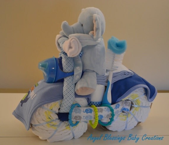 Baby Boy Motorcycle Diaper Cake Baby Boy Motorcycle Diaper Cake