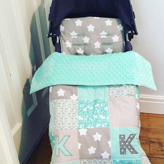 Pram Liner and Blanket Set Choose Your by TwinkleTwinkleBabies