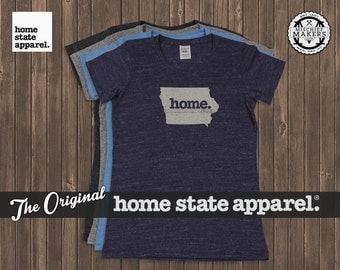 Iowa Home. T-shirt- Womens Cut
