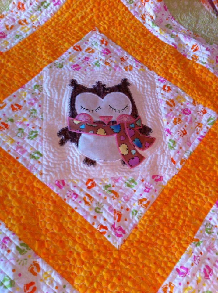 Little Owl Quilt Pattern for Wall Hanging or Baby quilt.