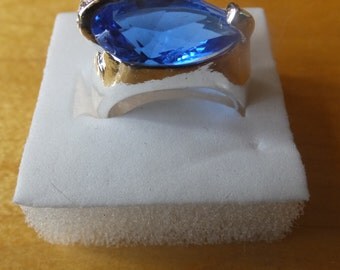 Sterling Silver CZ Ring.....Size 7