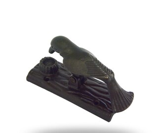 Decorative Bird Shaped Door Knocker in Black for a Modern, Contemporary or Traditional Home, Unique Accessory for your House Exterior