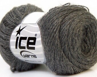 baby alpaca fine, merino, baby alpaca, ice yarn, alpaca wool,wool, grey