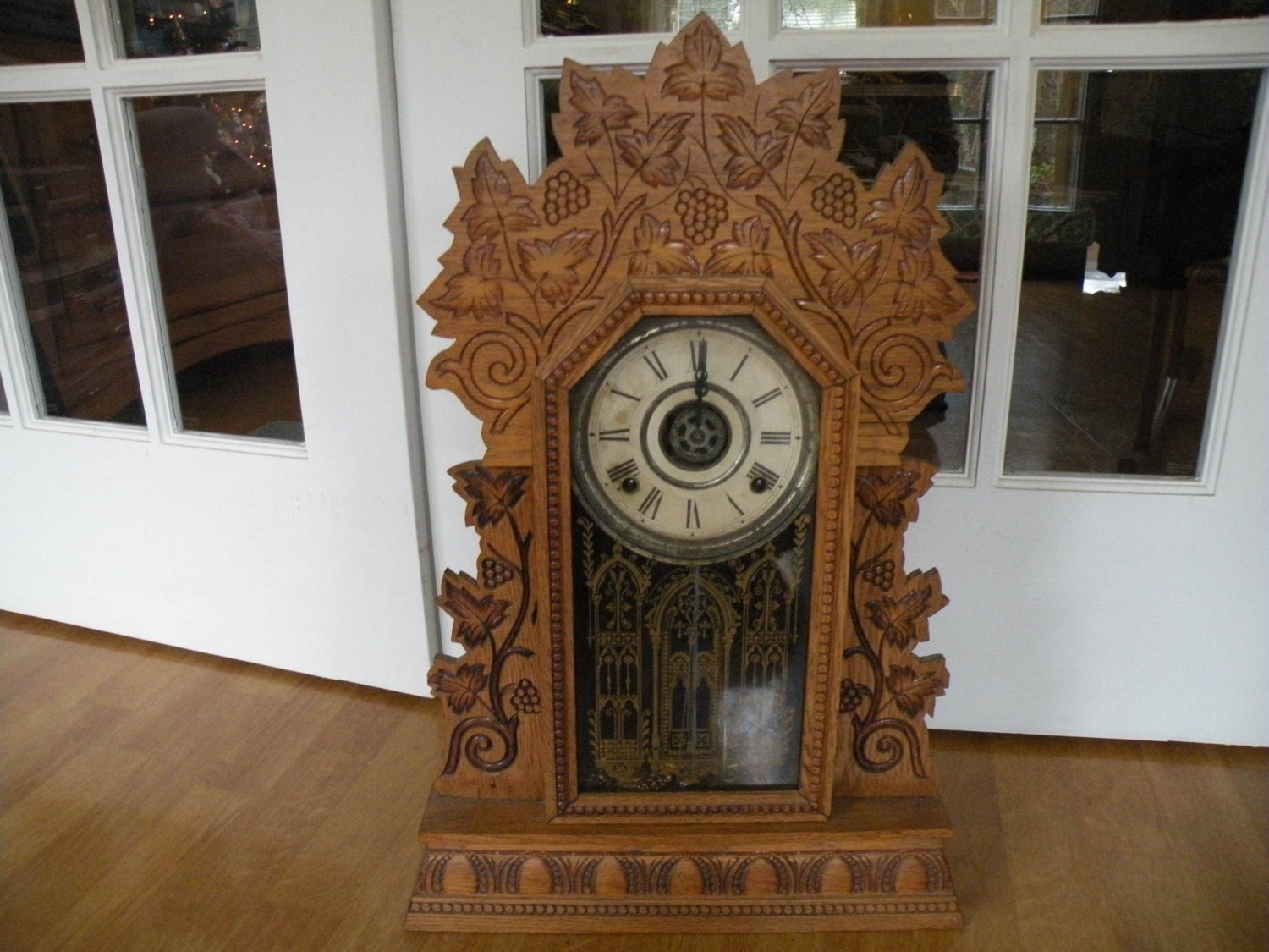 Antique Mantle Clock E Ingraham Co Bristol Conn. USA