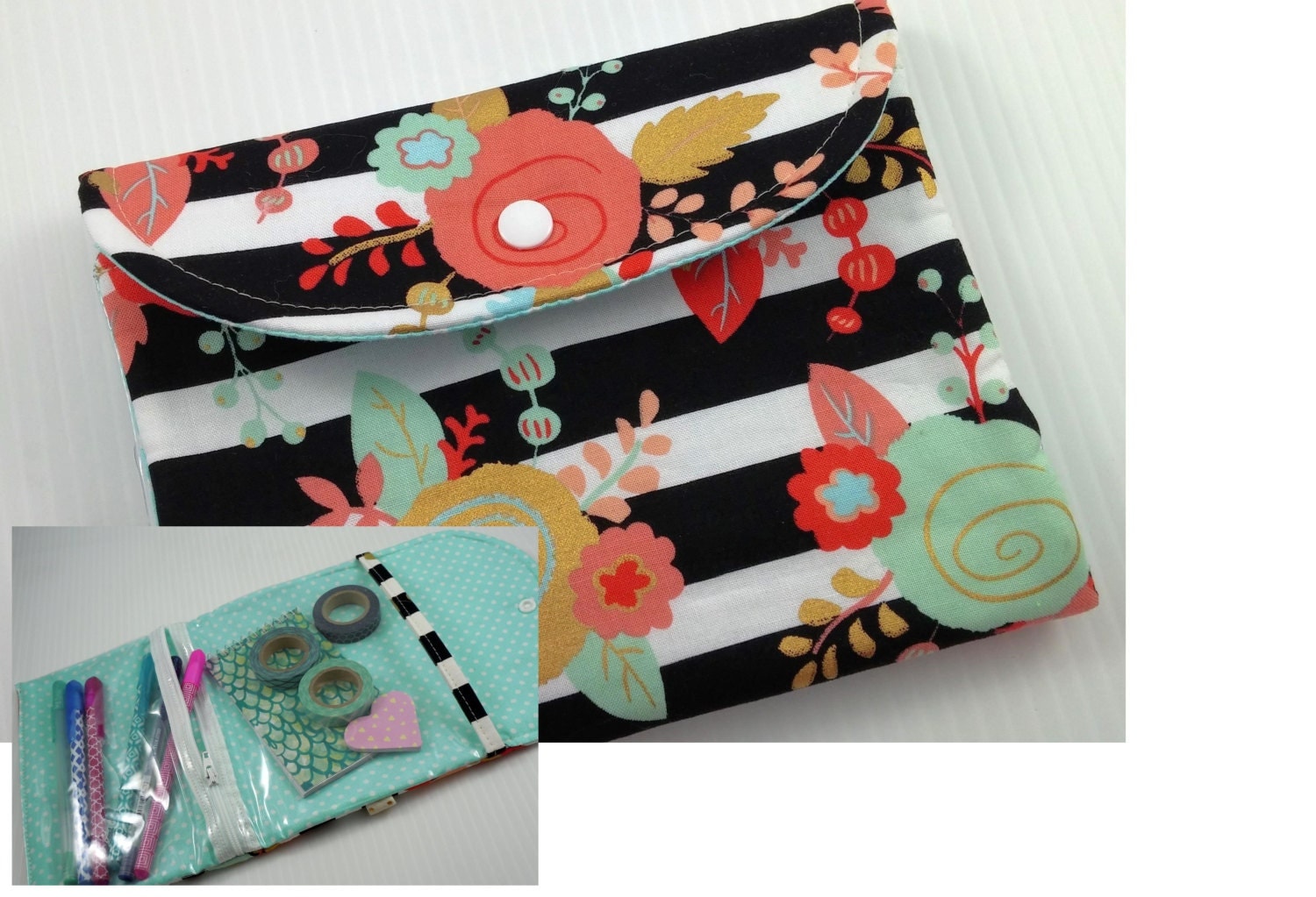 Planner zipper pouch SALE planner band planner zippered