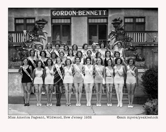 Miss America Pageant 1932, Wildwood, NJ Print