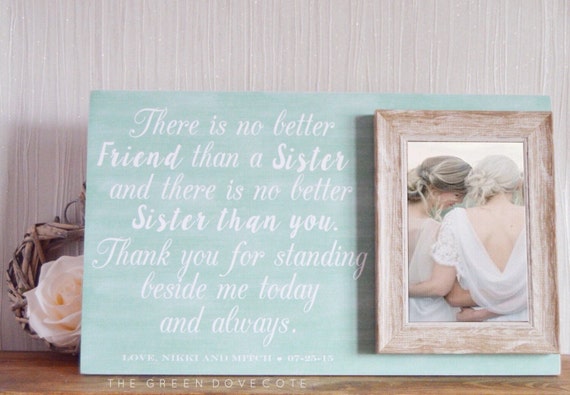Sister Wedding Gift - Gift For Sister - Maid Of Honor Gift - Gift For ...