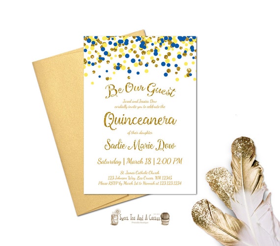 Beauty And The Beast Quinceanera Invitations 1