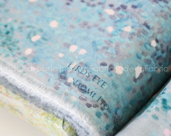 DOUBLE GAUZE- Dusty Blue Birds Eye, Nani IRO, Japanese Fabric, Double Gauze Cotton Fabric