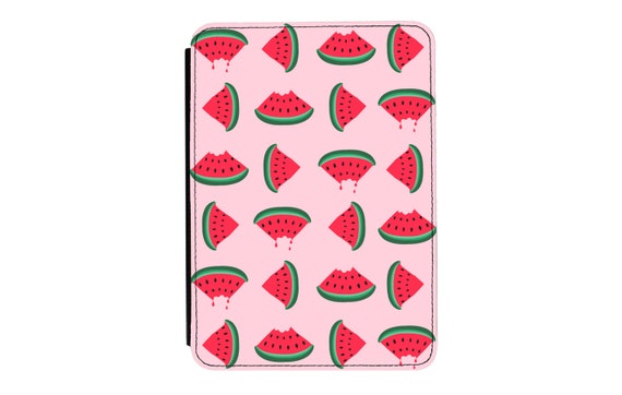 Pink Watermelon Slices iPad Mini 1 2 3 PU Leather Flip Case