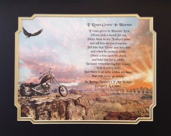 Roses in heaven dad | Etsy