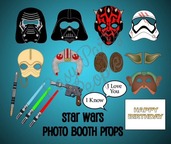 Star Wars Photo Booth Props by EasyPartyPeople on Etsy