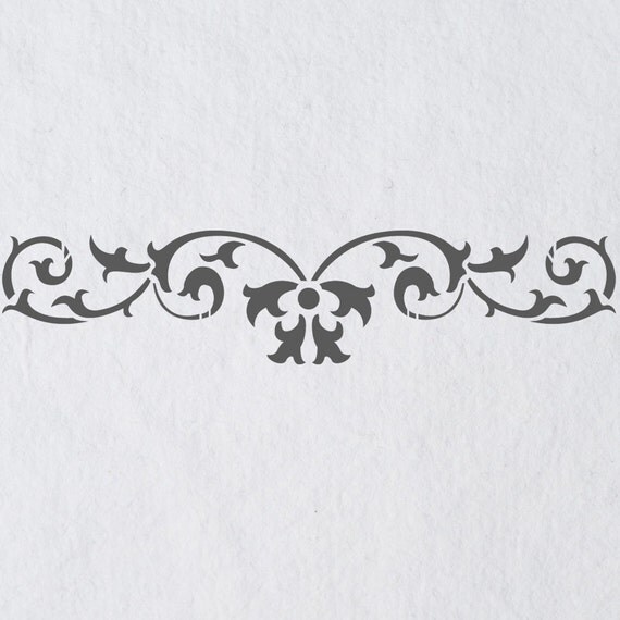 Wall Stencils Border Stencil Pattern 067 Reusable Template for