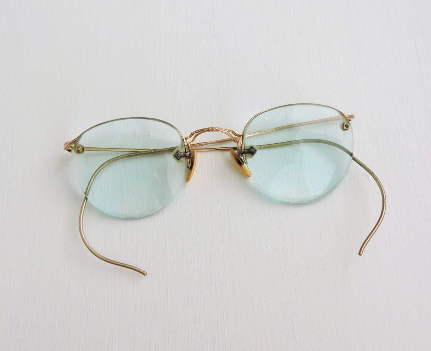 Vintage Eyeglasses Half Frame 12k Gold Filled Ao American 