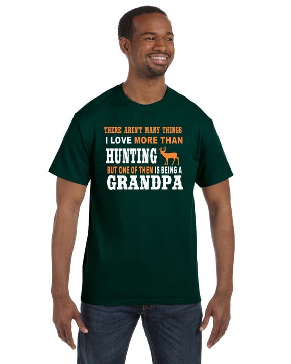 I Love More Than Hunting Grandpa Short Sleeve T Shirt