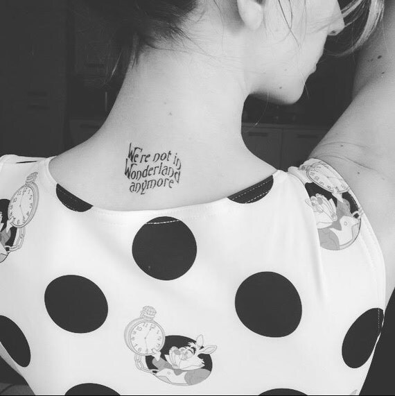 alice pack of 4 temporary tattoos cheshire cat quote alice pack of 4 temporary tattoos cheshire cat quote