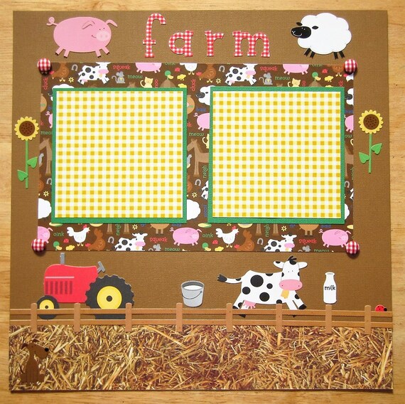 Farm Scrapbook Page Farm Scrapbook Layout 12 x 12