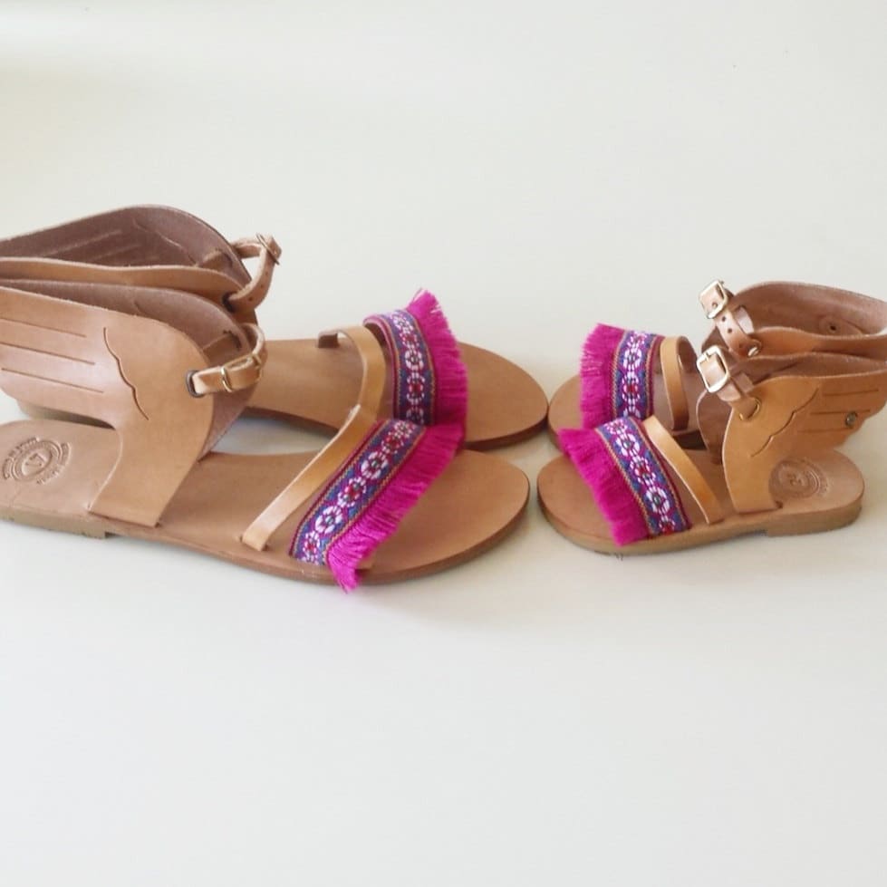 Mommy and Me Leather Sandals Ermis Handmade