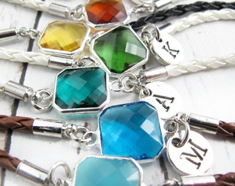 August Birthstone Bracelet-Birthstone Bracelets-Birthstone Jewelry-Birthday Gift for Her-Personalized Birthstone Bracelet-Birthday Gift