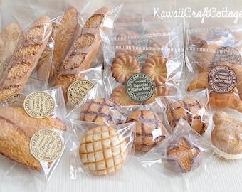 Miniature Food Bakery Bread Choux Cream Pastry Croissant Dolls Fake Food, American Girl Doll AGD SD msd Yosd bjd Dolls Food, 1:3, 1/4 Scale