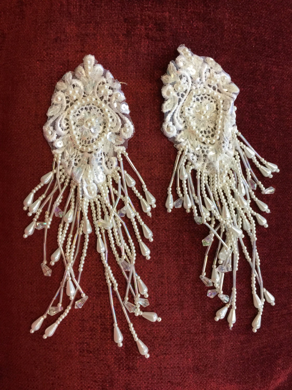 beaded bridal trim