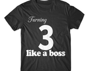 turning 3 birthday shirt