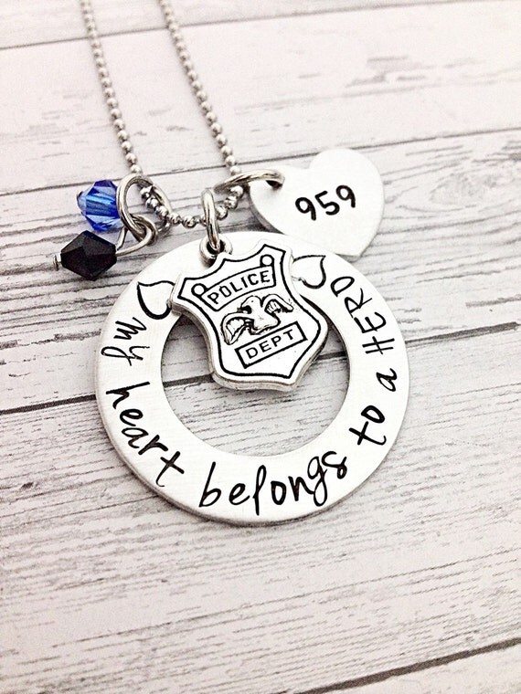 Police Officer wife police officer gift police by MommysMetalz