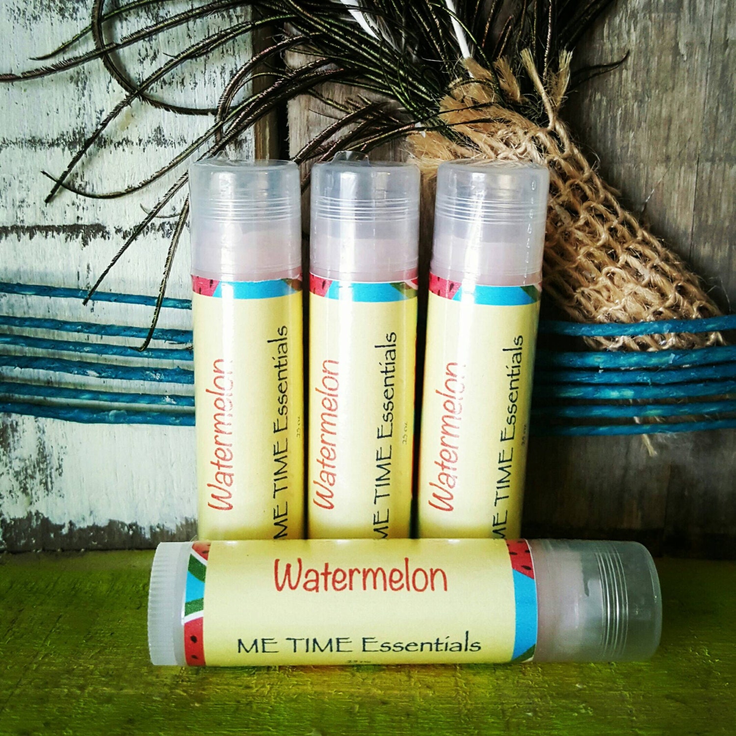 Watermelon Lip Balm handmade favors bridal by METIMEEssentials