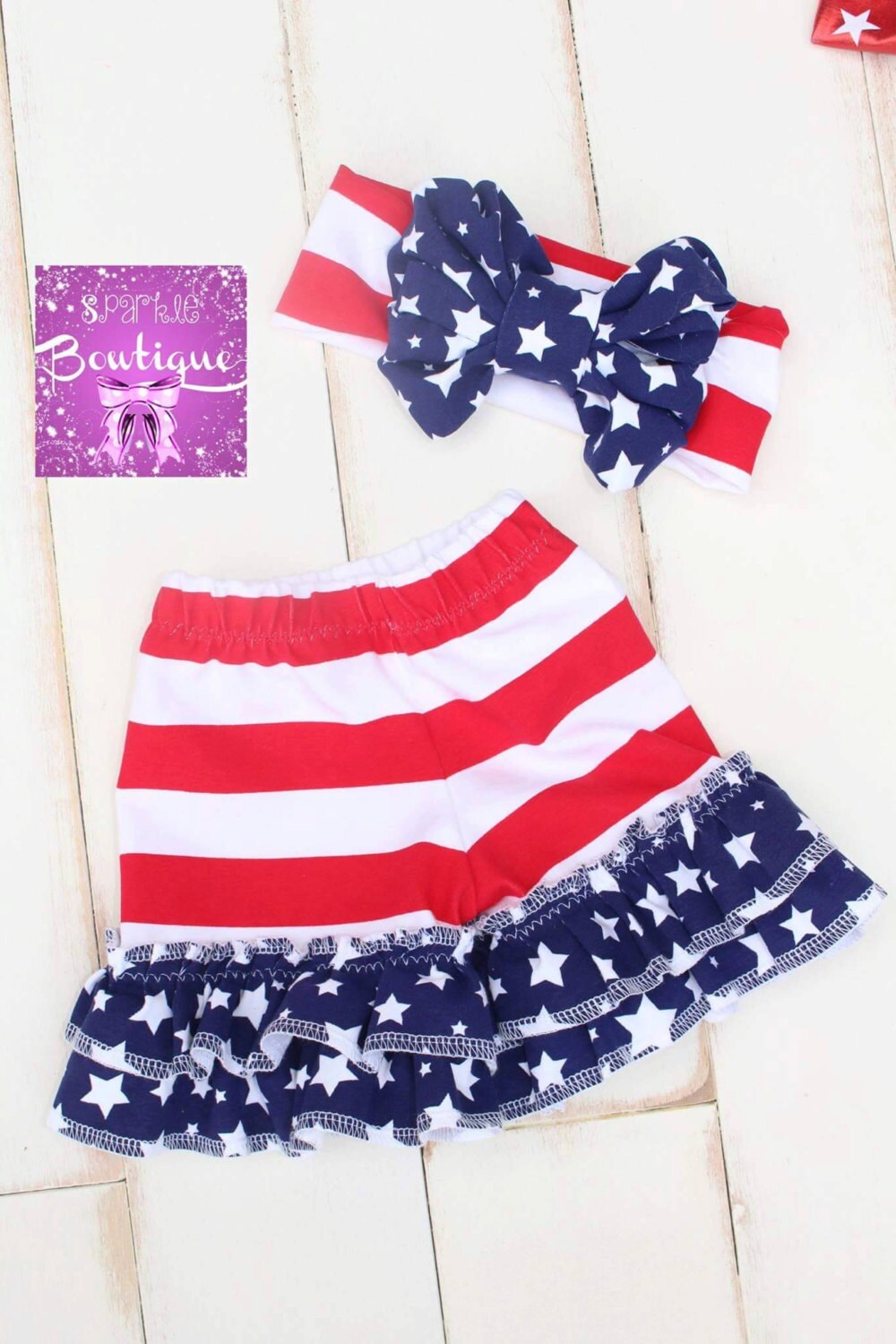 4th of July Shorts for girls Fourth shorts for baby girl