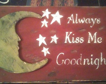 Primitive Handmade wooden sign