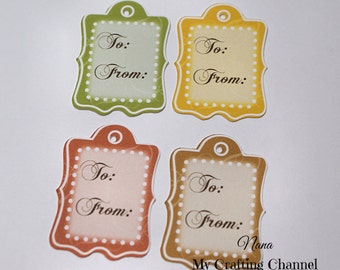 Thanksgiving Tags (4 per Set)-Thanksgiving-Thanksgiving Tag-Tag-Tags-Holiday-Holiday Tag