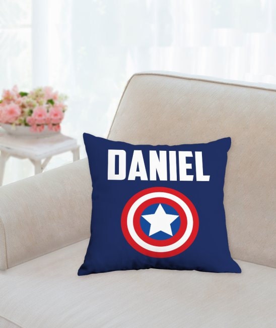 Captain America Custom 14 x 14 Pillow