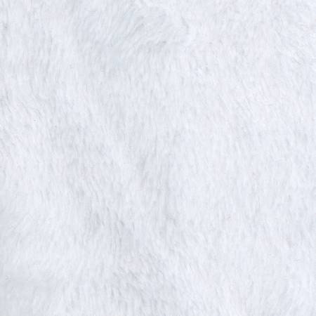 White Heavenly Plush Solid Fleece White Fleece Polyester