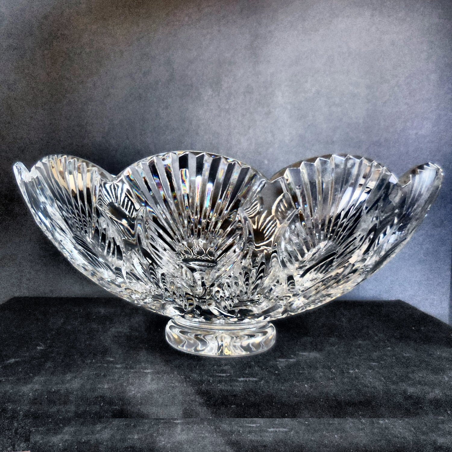 ONRESERVE for Hazel Waterford Large Lead Crystal Center Bowl
