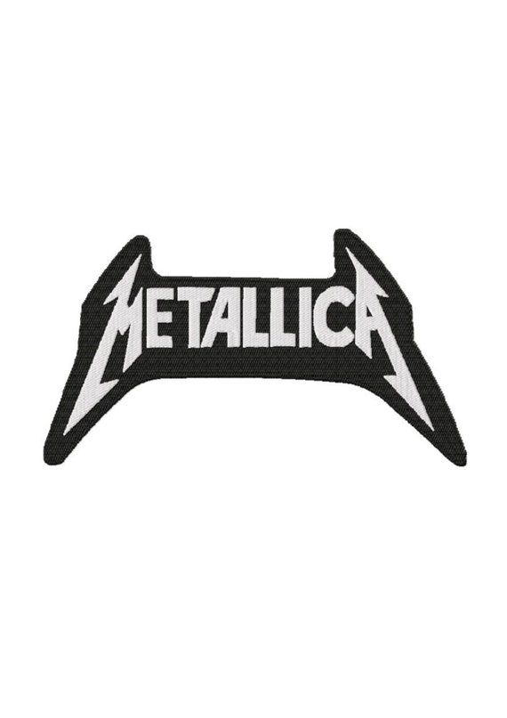 Metallica Logo... 4 sizes...Pattern Fill Machine Embroidery