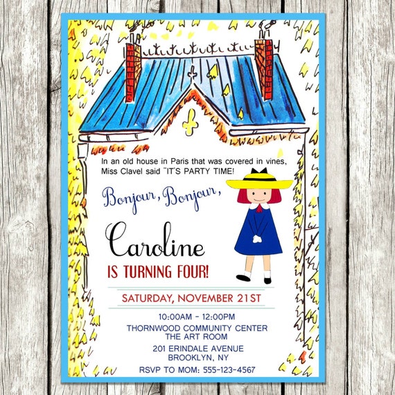 Madeline Birthday Party Invitations 2