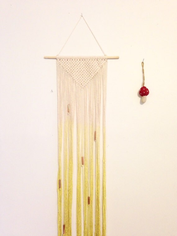 Ready to ship. Macrame wall hanging ombre in by Rowanstudios