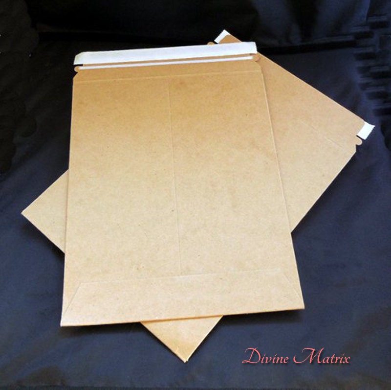 10 Kraft Rigid Mailers, Cardboard Envelopes, Photo Mailers, Document ...