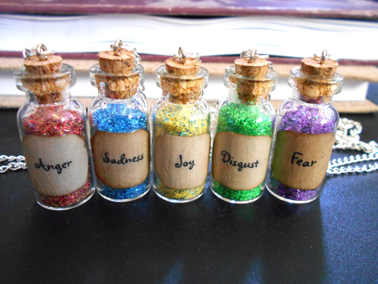 Emotions Potion Bottle Necklace Emotions by TheLovelyParadox