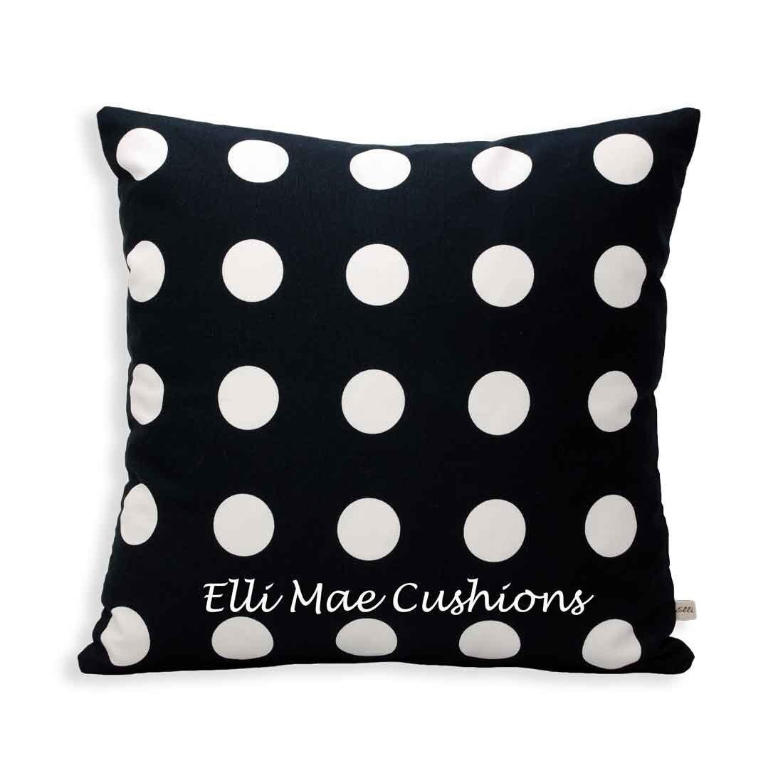 Ikea Spots Fabric Black and White Cushion Pillow Cover
