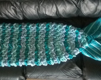 Crochet mermaid tail ,shell, crochet blanket, crochet cocoon, Made to order