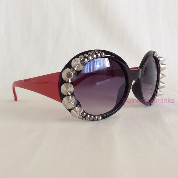 Siouxsie Embellished Sunglasses Glasses PUNK Rock Glam