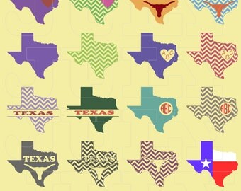 Texas SVG Cut Files, Texas Chevron, Texas SVG, Longhorn svg, dxf, ai, eps, png, Texas Decor, Texas Chevron Monogram SVG, Texas