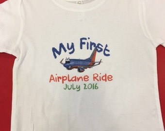 first airplane ride shirt