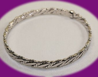 Vintage Bracelet Avon Classic Twist Bangle Bracelet Vintage Bangle Bracelet Vintage Avon Jewelry Silverstone Classic Twist Bangle Bracelet