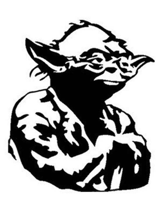 Download Yoda Vinyl Decal Star Wars Many Sizes & Colors