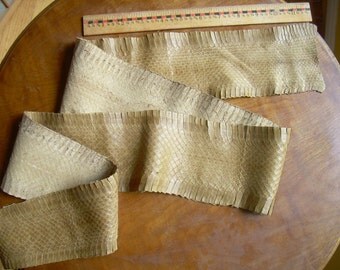 Natural Python SNAKESKIN is 53in. long, 4.25 " widest. Supple, low shine MATTE Tan. Belts, handbags, guitar straps. High quality hide.