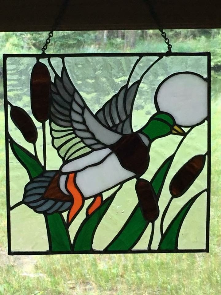 Mallard Duck Stained Glass