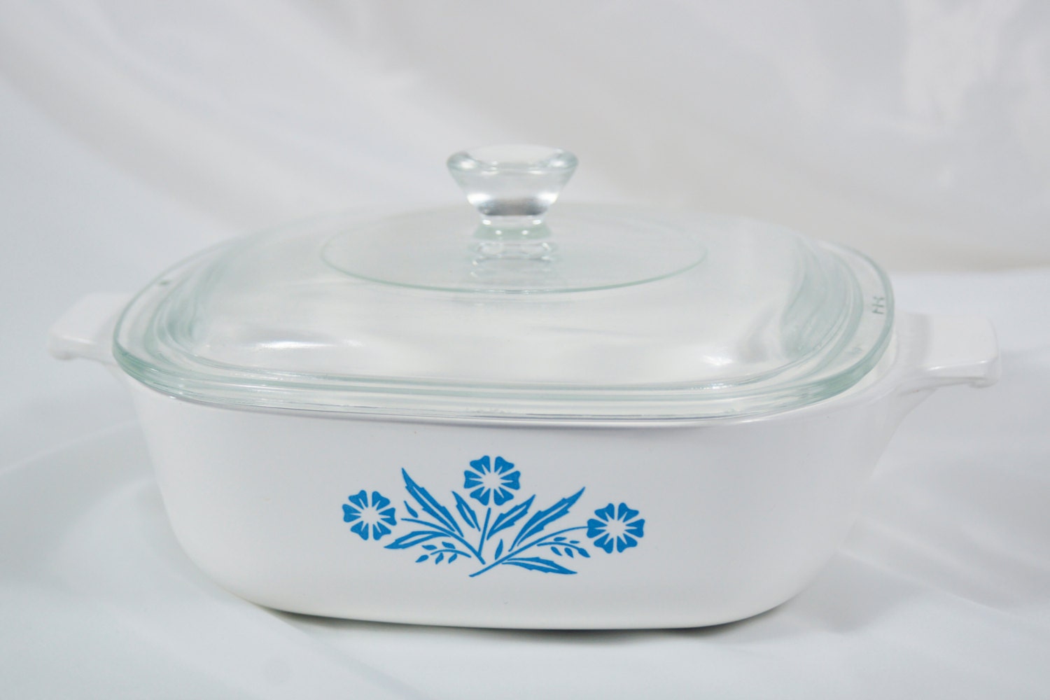 Corningware Blue Cornflower Casserole Dish 1 qt Blue